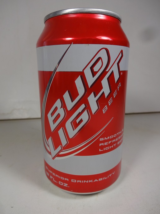 Bud Light - fan can - red & white